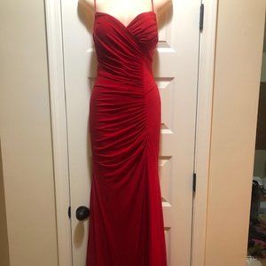 LAST CHANCE! NWT Jovani Red Ruched Prom/Evening Gown 8